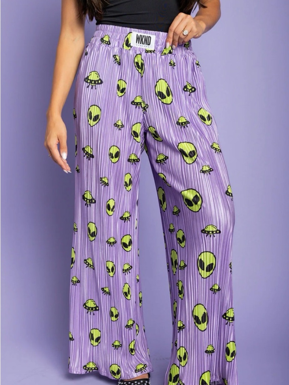 WKND Chasers out of this world Plisse Pants 2XL 👽